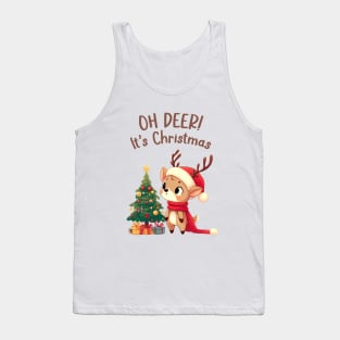 Oh Deer Its Christmas Tank Top